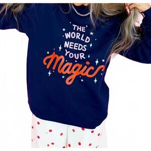 NEW ETTA & EAST needs your magic sweatshirt in navy